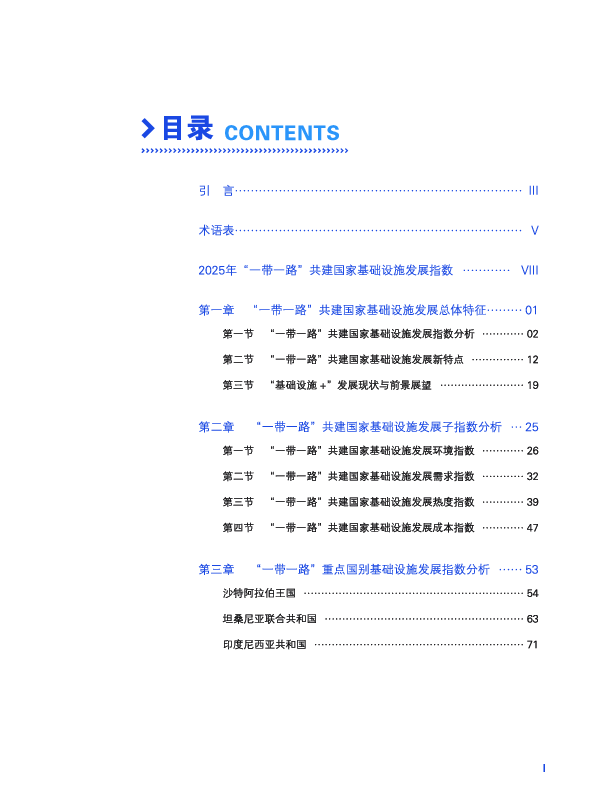 2025“一带一路”共建国家基础设施发展指数报告